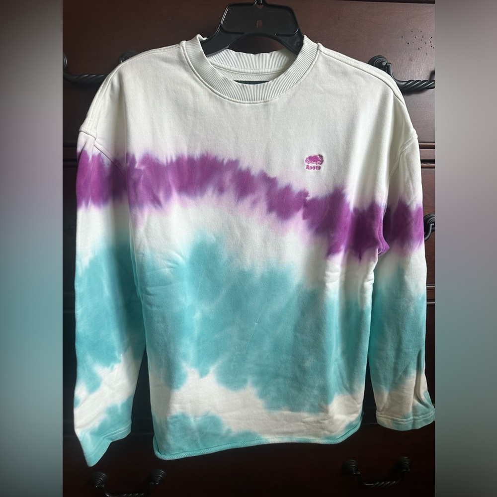 Roots tie dye print sweat shirt XS